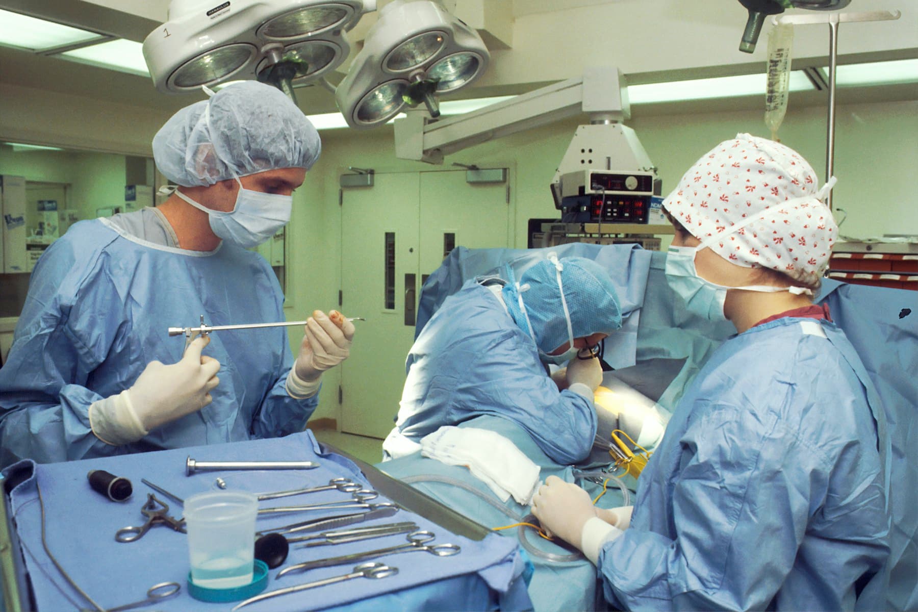 Surgical team in the operating room