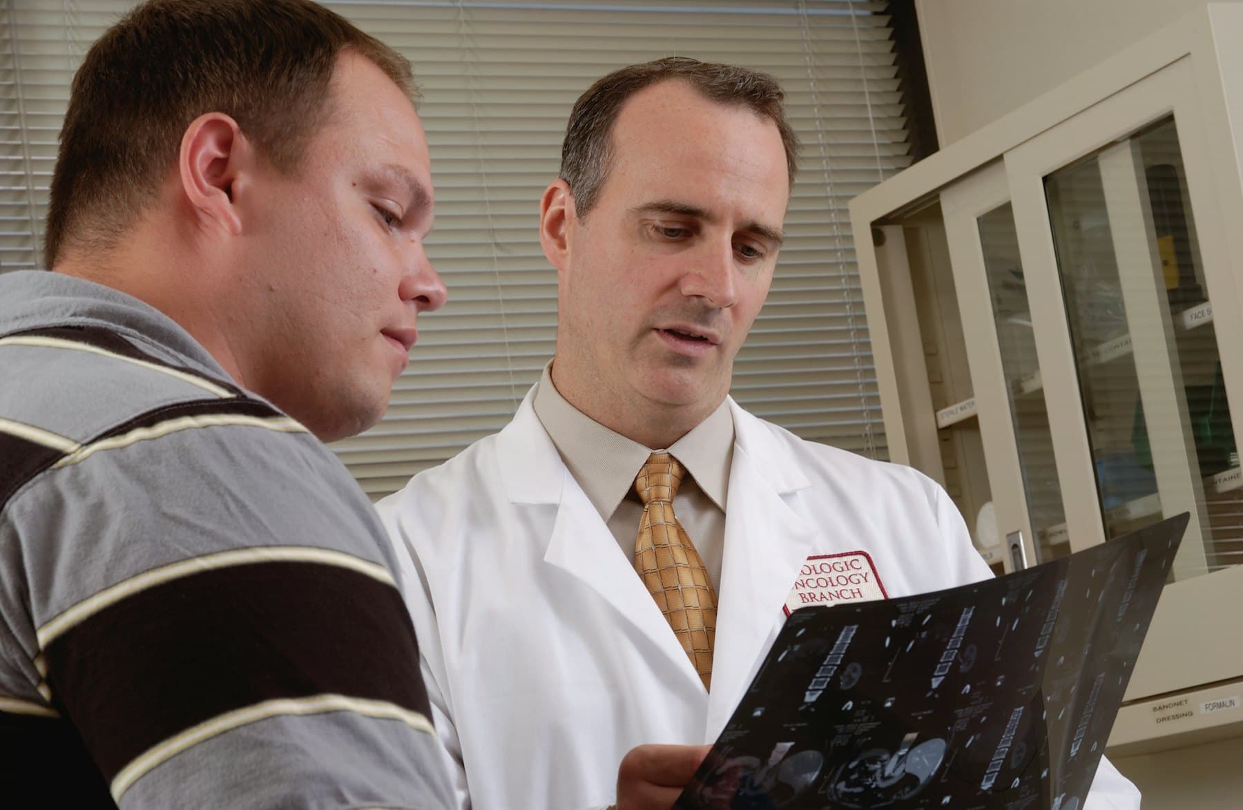 Two physicians reviewing imaging together